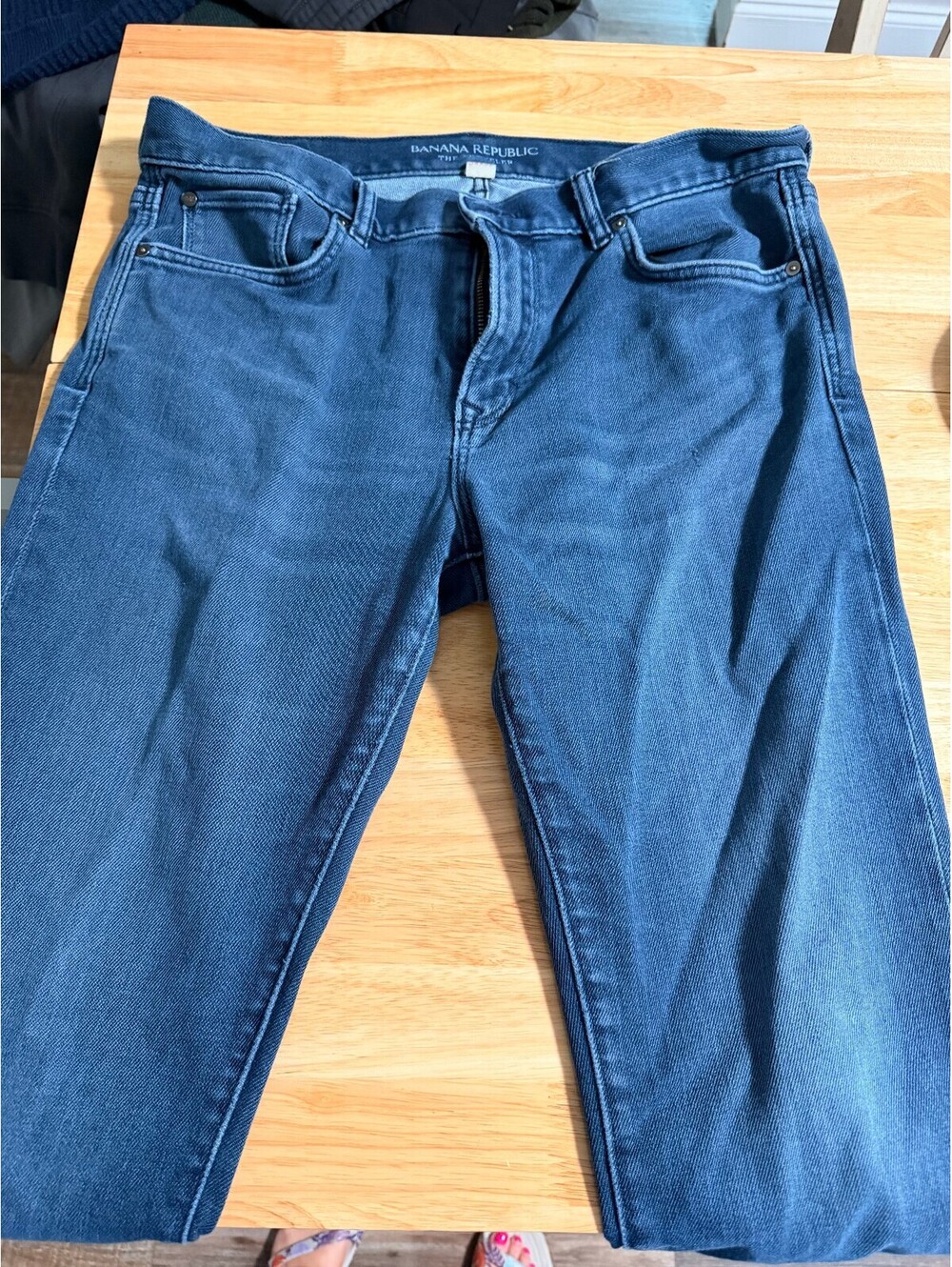 Banana Republic The Traveler Men's Blue Denim Jeans Size 34x32